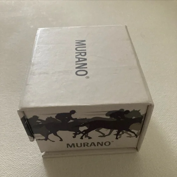 Mens Murano Corsa Di Cavalli Collection Cufflinks Horseshoe - Picture 5 of 7